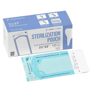 1000 2.25 x 4 Inch Self Sterilization Autoclave Pouches for Cleaning Tools, Sterilizer Bags for Dental Offices, Pouch for Dentist Tools, 5 Boxes of 200