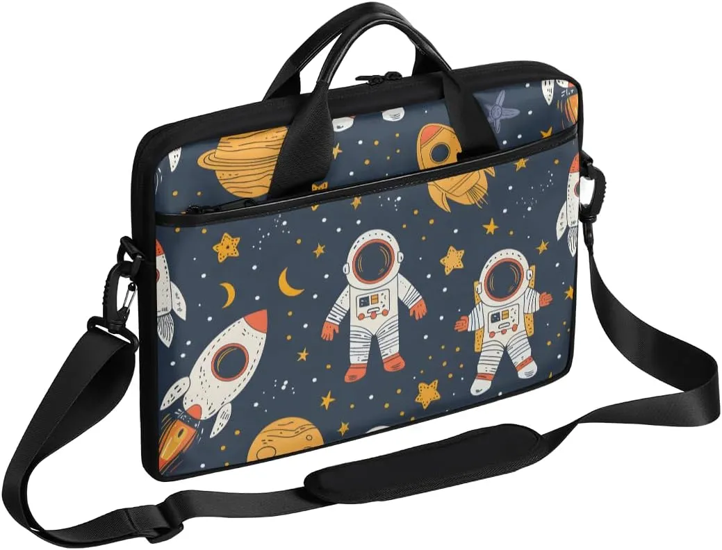 13-15 inch Astronaut Rocket portable laptop bag Rocket Planet single shoulder laptop bag, suitable for work, travel, and other purposes