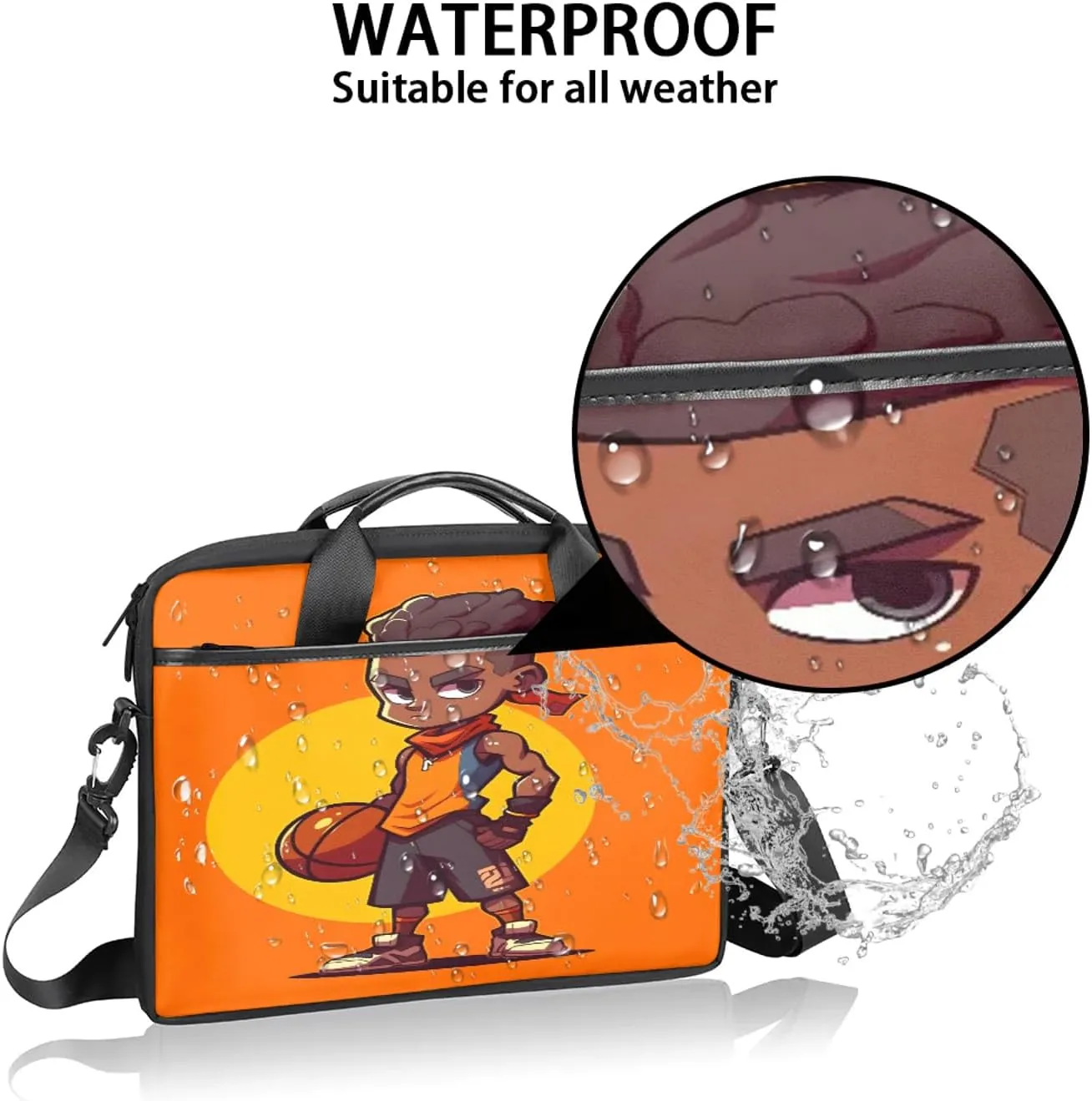 13-15 Inch Basketball Handy Laptop Bag Basketball kids Shoulder Laptop Bag For Work, School, Travel And More