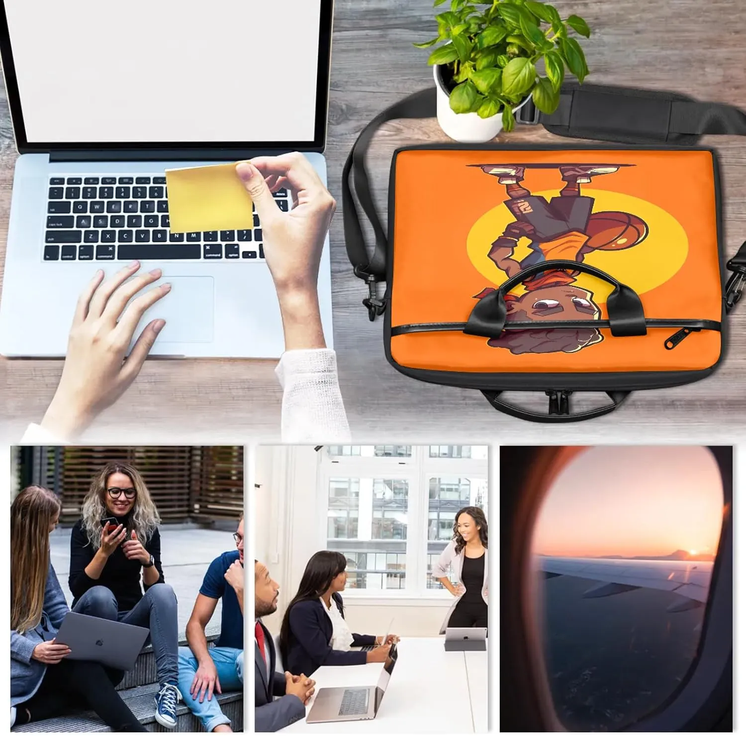 13-15 Inch Basketball Handy Laptop Bag Basketball kids Shoulder Laptop Bag For Work, School, Travel And More