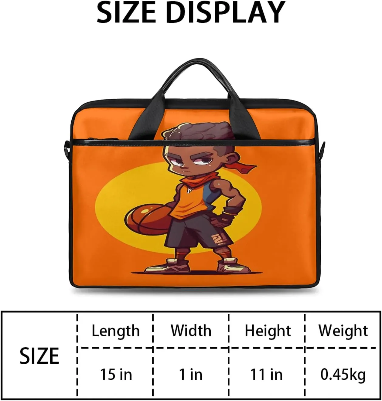 13-15 Inch Basketball Handy Laptop Bag Basketball kids Shoulder Laptop Bag For Work, School, Travel And More