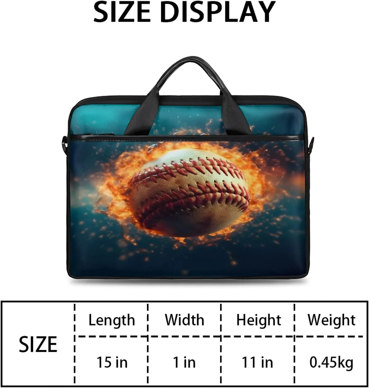 13-15 Inch Sports Baseball Handy Laptop Bag Sports Sports Shoulder Laptop Bag For Work, School, Travel And More