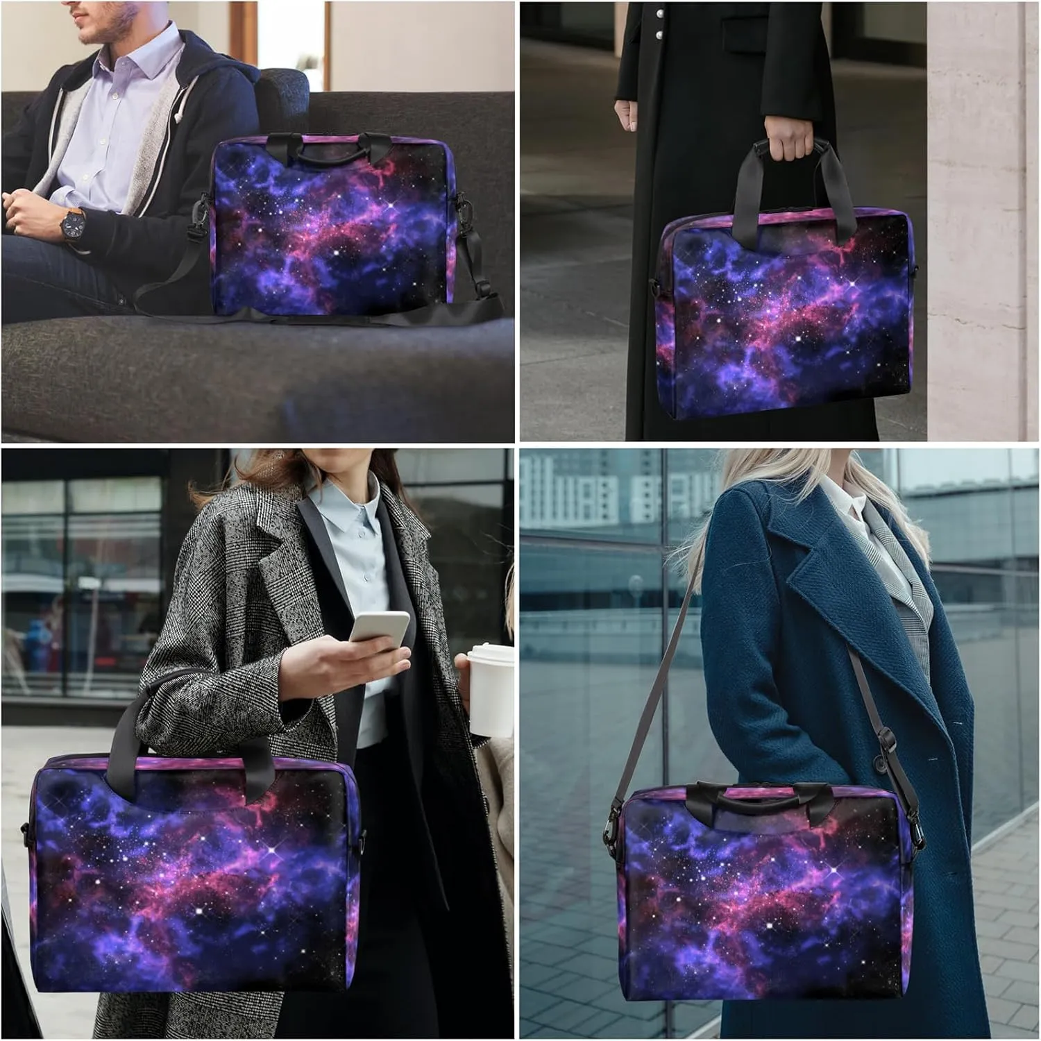 14 15 15.6 inch Laptop Briefcase Shoulder Travel Laptop Sleeve Case Work Computer Cover Carrying Bag