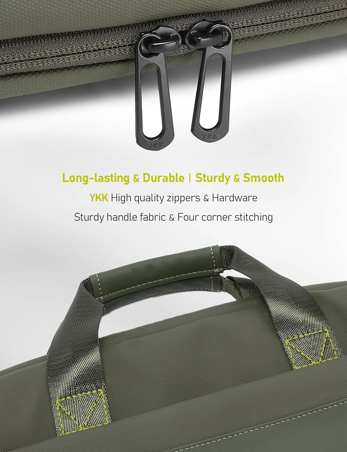 15-16 Inch Granulated Shoulder Portable Bag, Compatible with MacBook Pro 16 M4/M3/M2/M1, ASUS Vivobook 16/16X Laptop, Crossbody Laptop Bag, Cypress Green
