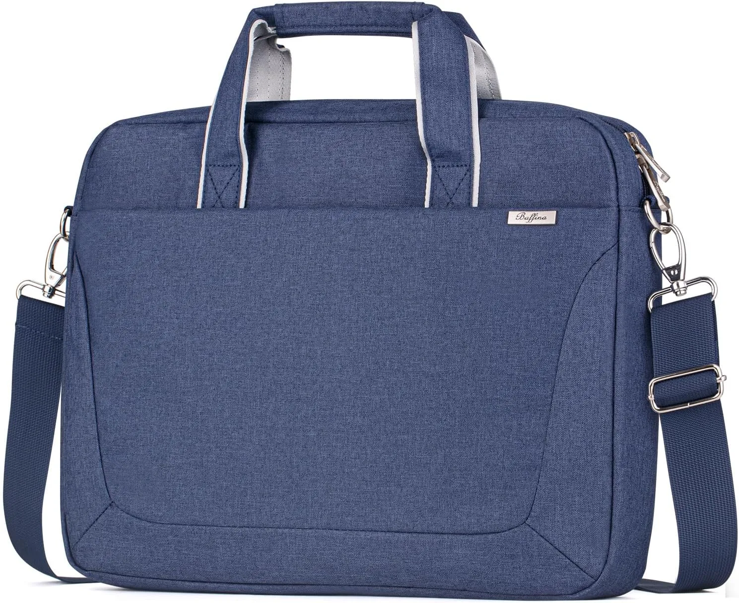 15.6 16 Inch Laptop Shoulder Bag for Men Women,Waterproof Computer Carrying Case Messenger Bag with Strap,Laptop Briefcase for 14-15-16 Inch MacBook/Chromebook/Notebook Hp Dell Acer Asus,Blue