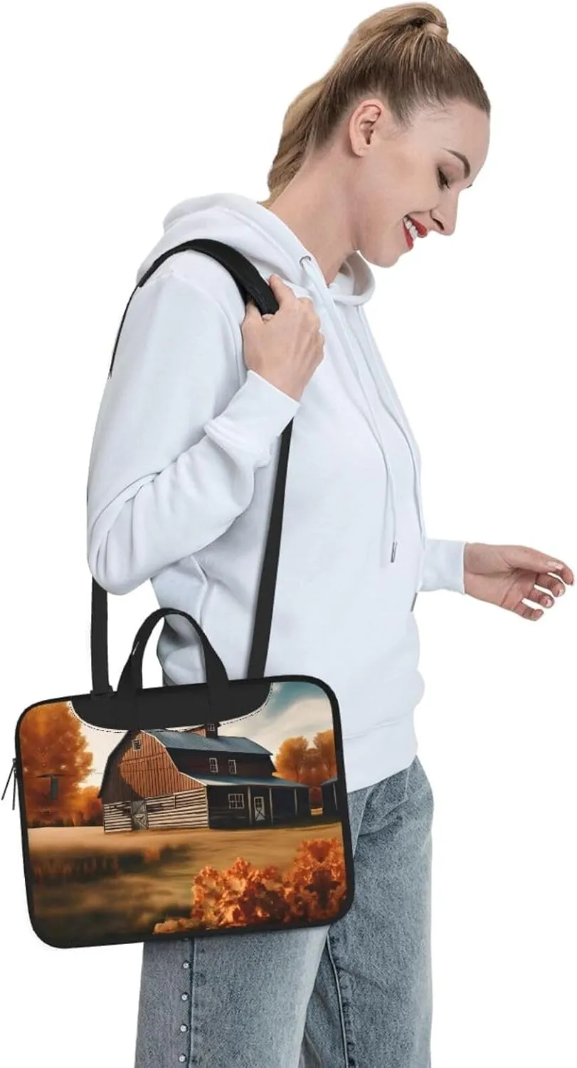 15.6-Inch Laptop Computer And Tablet Shoulder Bag Carrying Case,Business Casual,Outdoors Clare The Cliffs Print