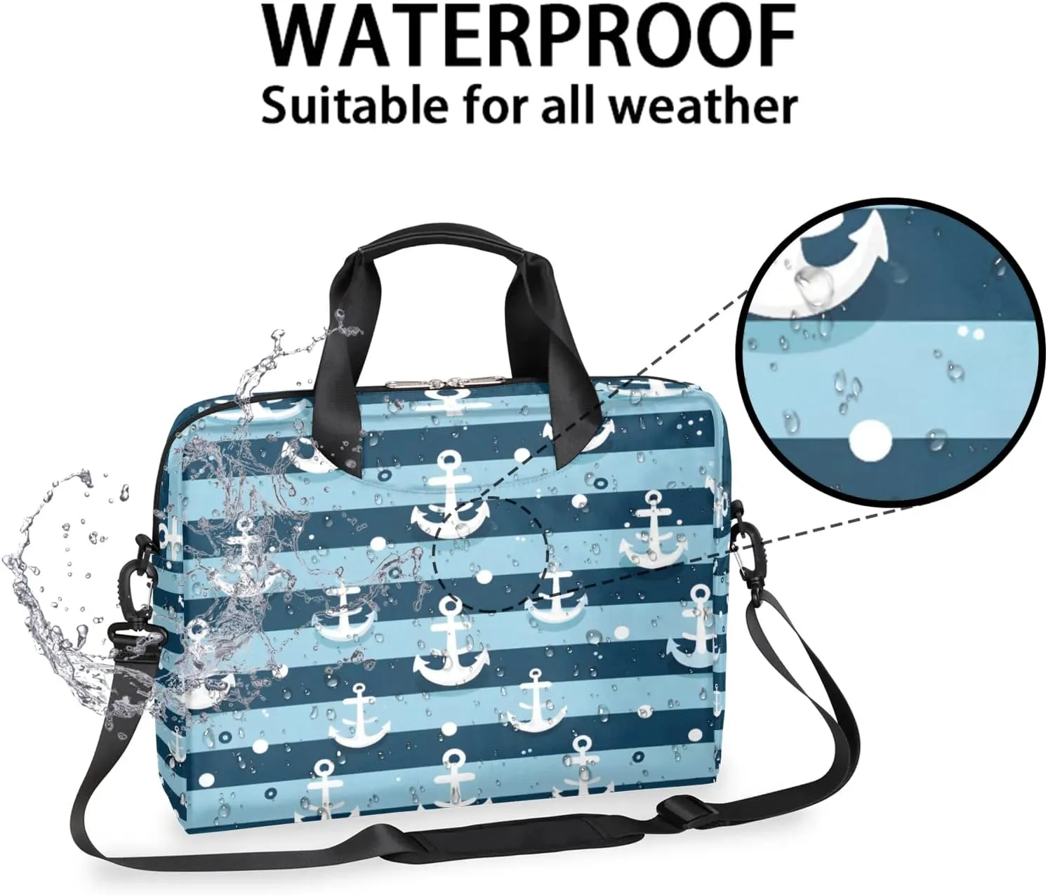 15.7 Inch Laptop Bag Computer Bag for Women Men Laptop Carrying Case with Adjustable Shoulder Strap