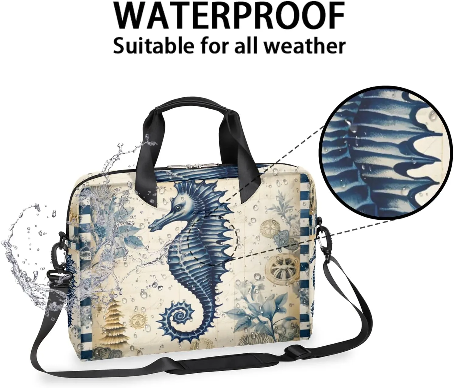 15.7 Inch Laptop Bag Computer Bag for Women Men Laptop Carrying Case with Adjustable Shoulder Strap