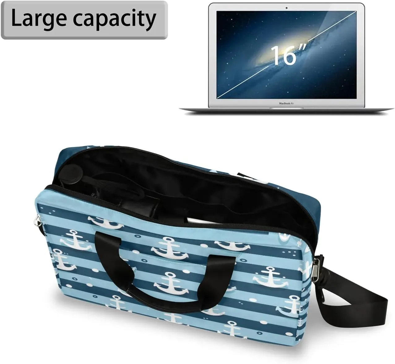 15.7 Inch Laptop Bag Computer Bag for Women Men Laptop Carrying Case with Adjustable Shoulder Strap