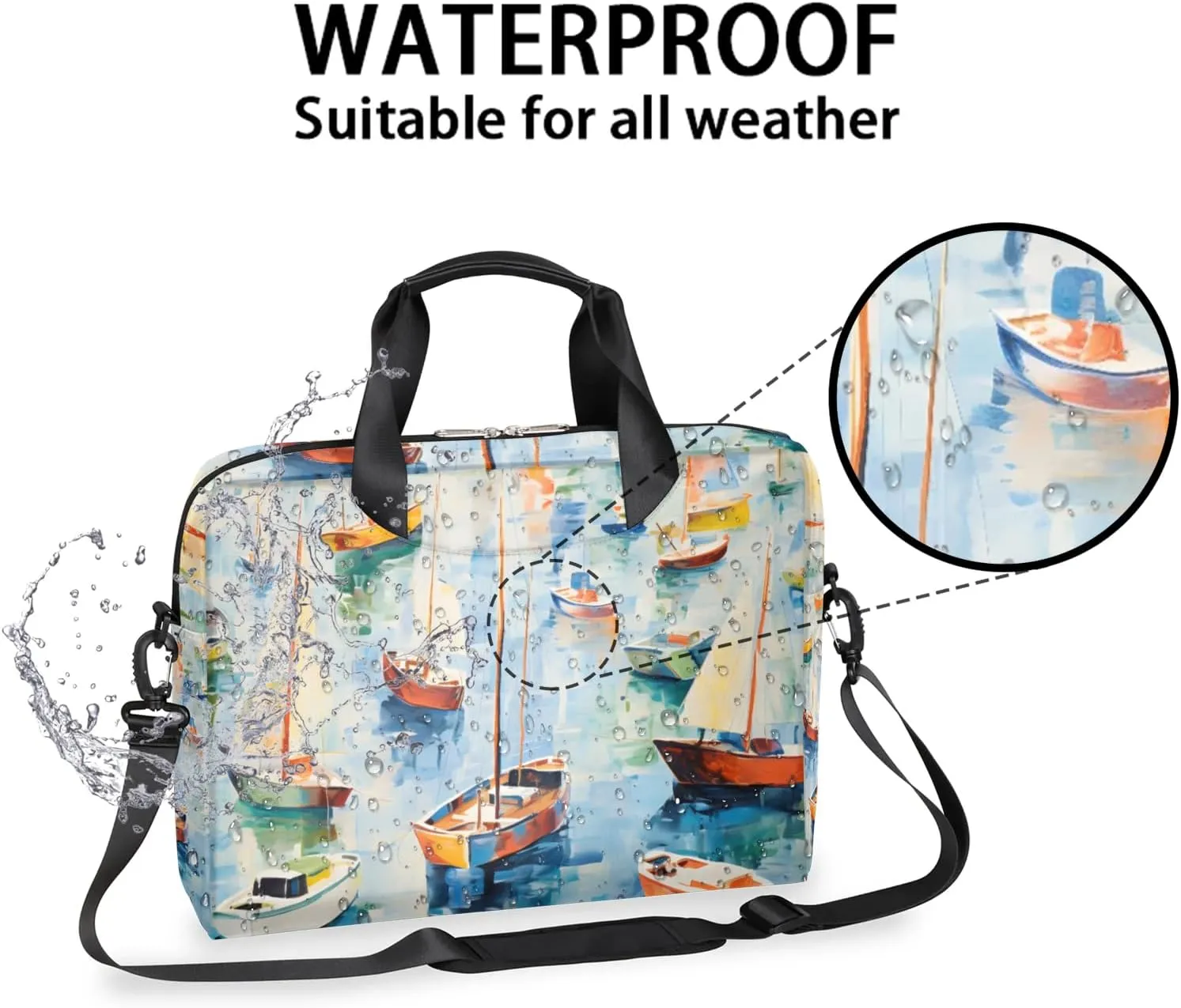 15.7 Inch Laptop Bag Computer Bag for Women Men Laptop Carrying Case with Adjustable Shoulder Strap
