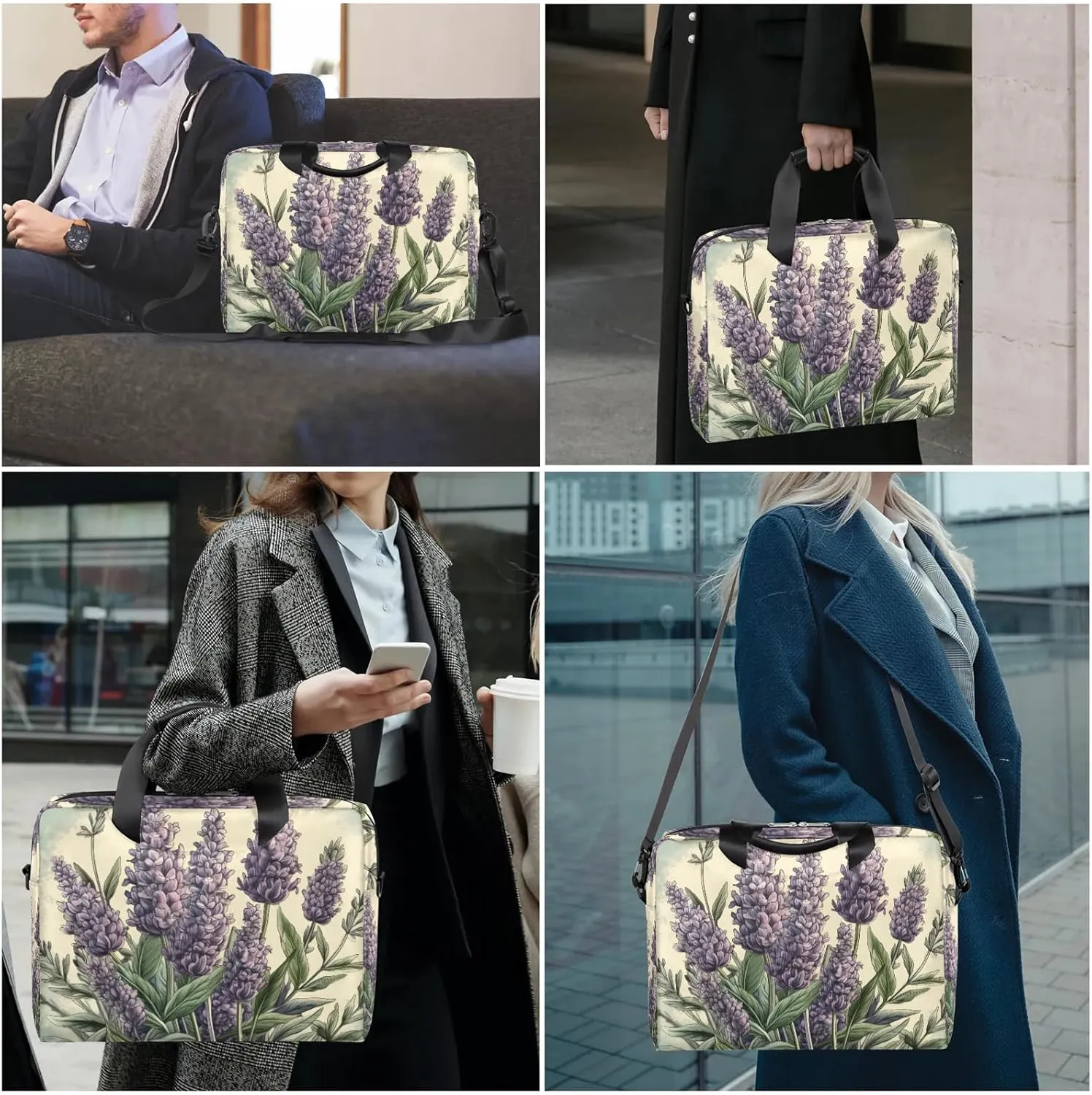 15.7 Inch Laptop Bag Computer Bag for Women Men Laptop Carrying Case with Adjustable Shoulder Strap