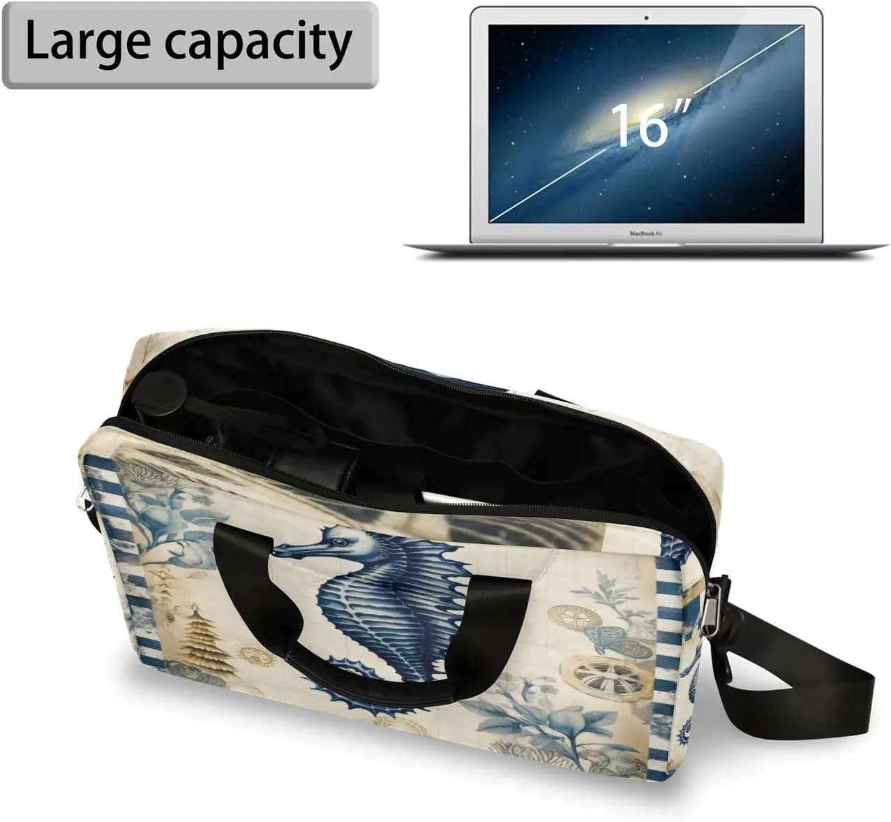 15.7 Inch Laptop Bag Computer Bag for Women Men Laptop Carrying Case with Adjustable Shoulder Strap