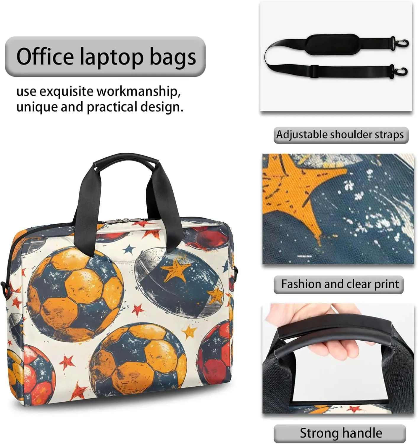 15.7 Inch Laptop Bag Computer Bag for Women Men Laptop Carrying Case with Adjustable Shoulder Strap