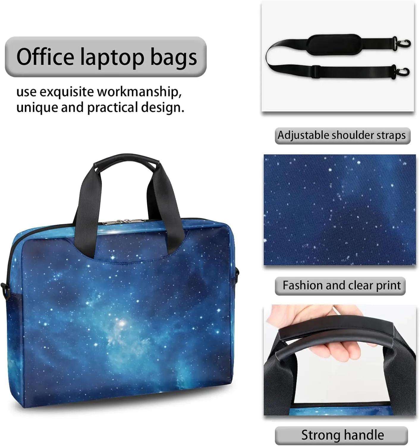 15.7 Inch Laptop Bag Computer Bag for Women Men Laptop Carrying Case with Adjustable Shoulder Strap