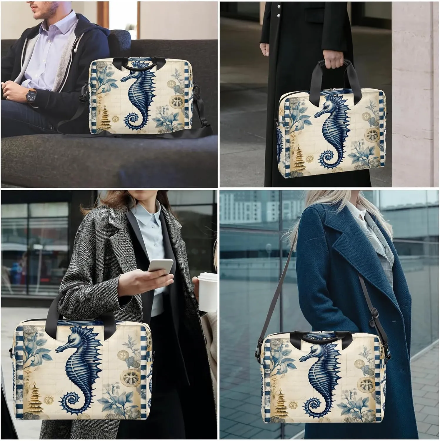 15.7 Inch Laptop Bag Computer Bag for Women Men Laptop Carrying Case with Adjustable Shoulder Strap