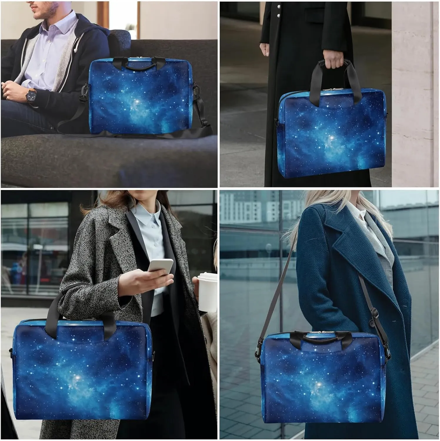 15.7 Inch Laptop Bag Computer Bag for Women Men Laptop Carrying Case with Adjustable Shoulder Strap