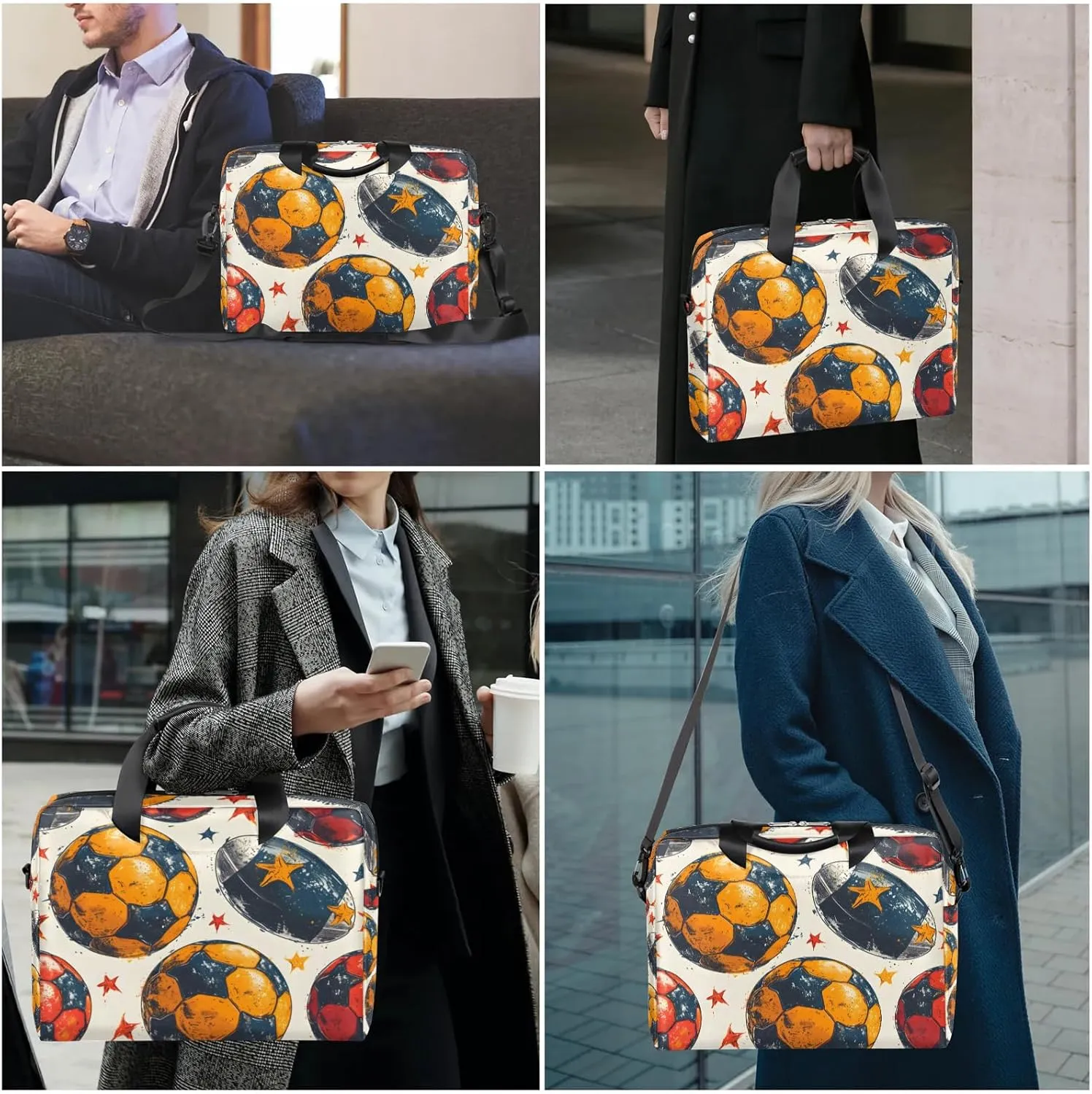 15.7 Inch Laptop Bag Computer Bag for Women Men Laptop Carrying Case with Adjustable Shoulder Strap