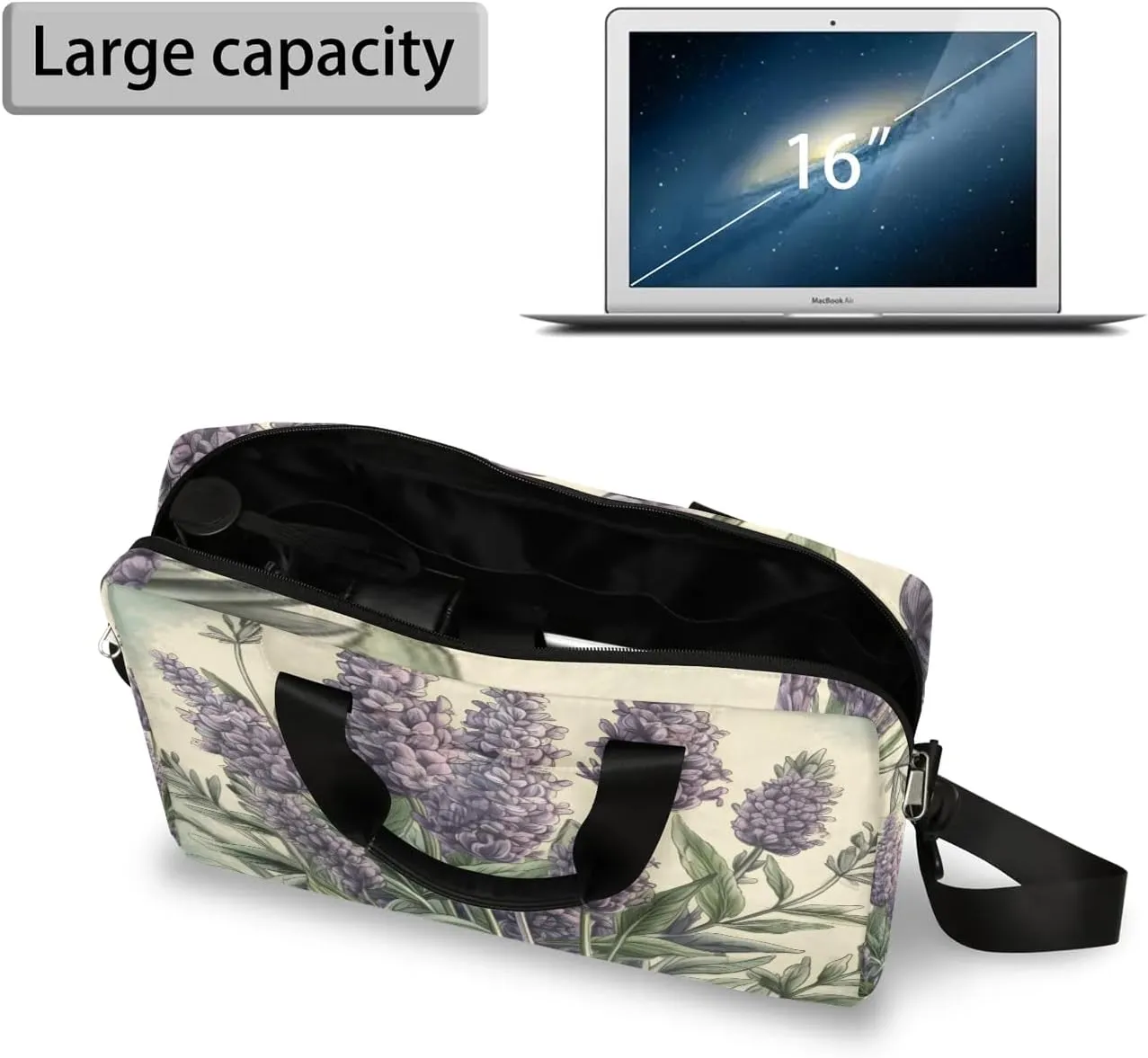 15.7 Inch Laptop Bag Computer Bag for Women Men Laptop Carrying Case with Adjustable Shoulder Strap