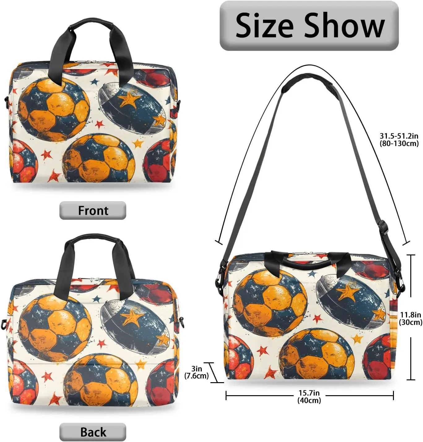 15.7 Inch Laptop Bag Computer Bag for Women Men Laptop Carrying Case with Adjustable Shoulder Strap