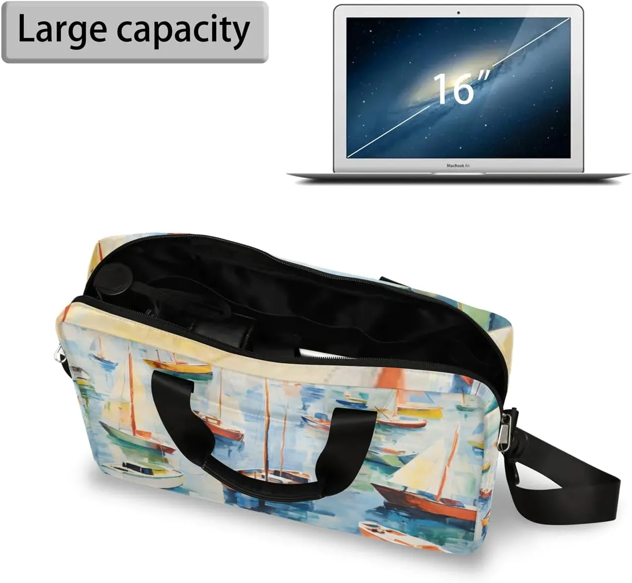 15.7 Inch Laptop Bag Computer Bag for Women Men Laptop Carrying Case with Adjustable Shoulder Strap