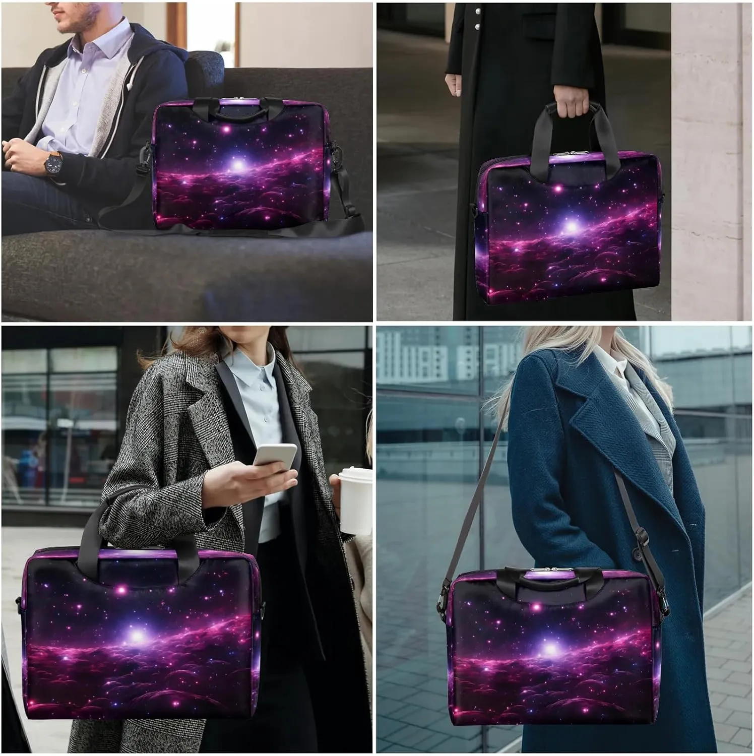15.7 Inch Laptop Bag Computer Bag for Women Men Laptop Carrying Case with Adjustable Shoulder Strap