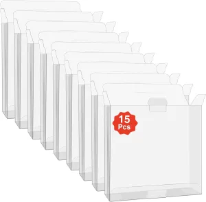15Pcs Video Game Box Protector Clear Cases Game Box Display Sleeve Case for Nintendo Game Boy/GB Advance/GB Color/Virtual Boy-0.35MM Thick,Acid-Free Clear PET