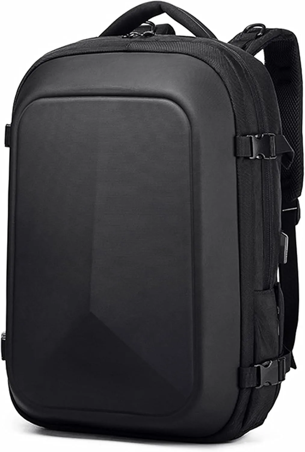 17.3 inch Laptop Backpack for Men & Women, Hard Shell Business Work Bag Large Capacity Handbag with USB Charging Port
