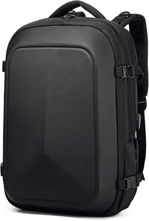 17.3 inch Laptop Backpack for Men & Women, Hard Shell Business Work Bag Large Capacity Handbag with USB Charging Port
