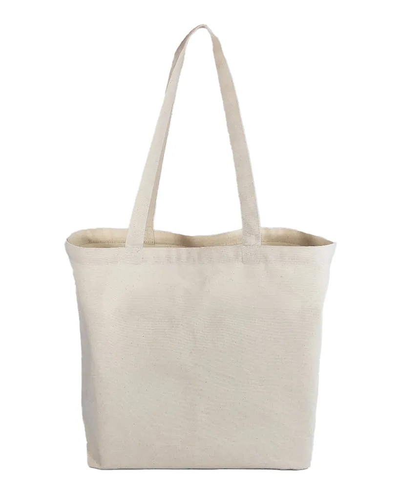 18 in Med/Large Size Value Canvas Tote Bag with Long Handles - TG218