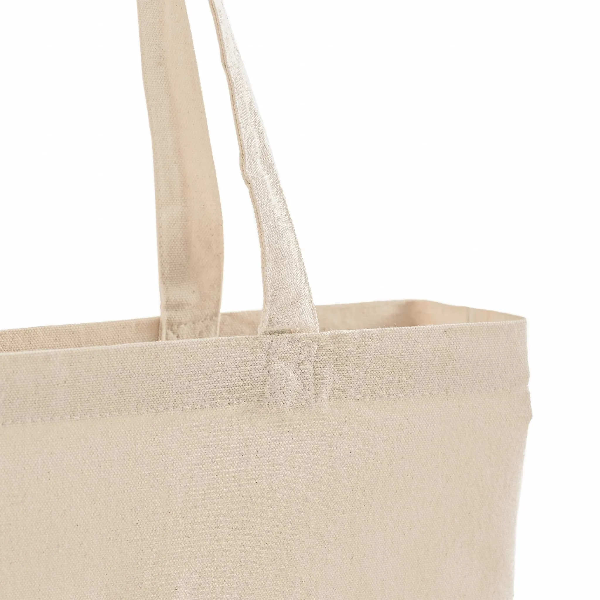 18 in Med/Large Size Value Canvas Tote Bag with Long Handles - TG218