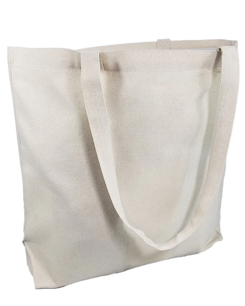 18 in Med/Large Size Value Canvas Tote Bag with Long Handles - TG218