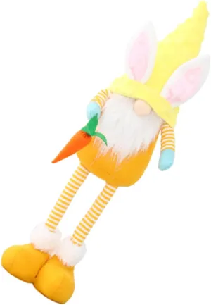 1pc Festive Stuffed Doll Creative Cloth Gnome Accessory Adorable Easter Carrot Design for Home Decor and Holiday Celebrations Safe Material for Enjoyment