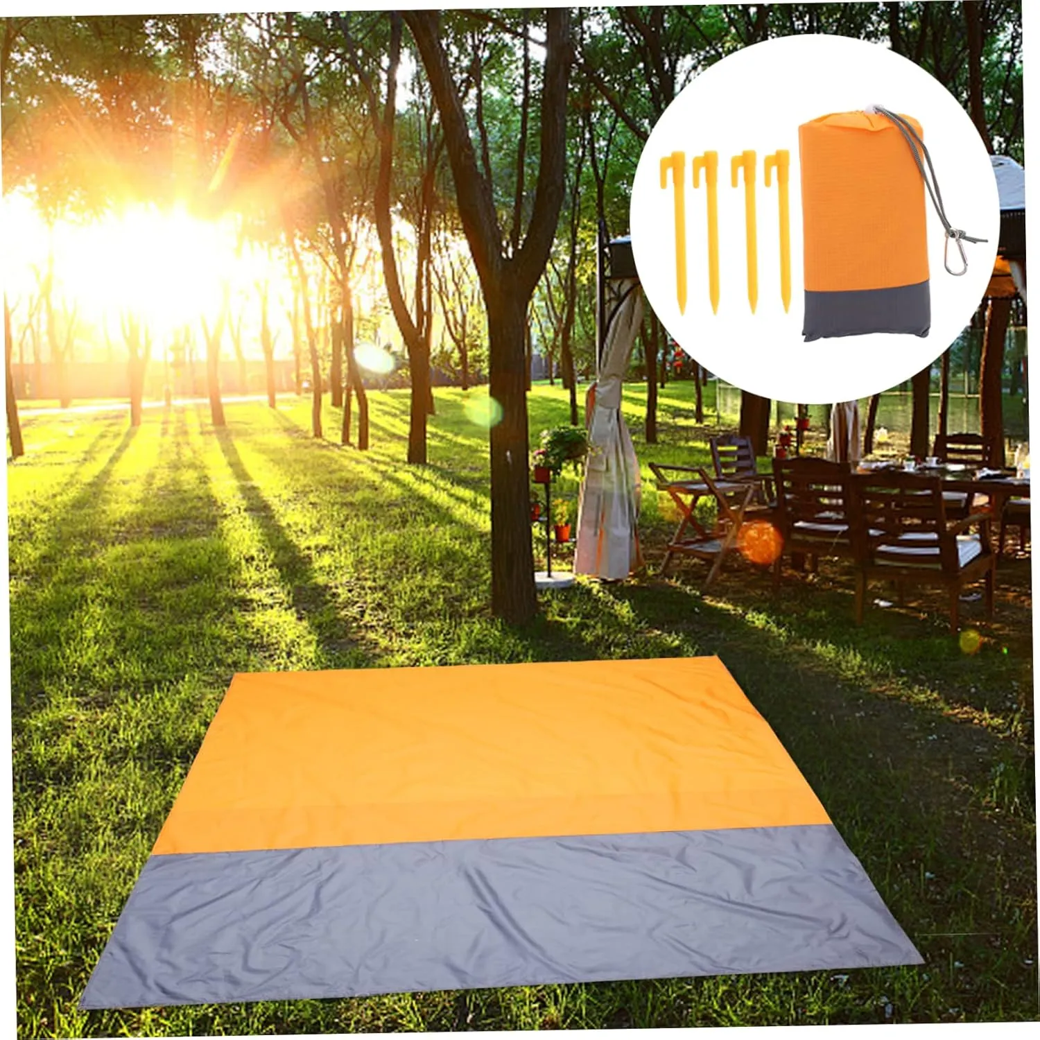 1pc Outdoor Beach Picnic Blanket Mat Comfortable Camping Ground Cushion for Beach Parks and Outdoor Activities