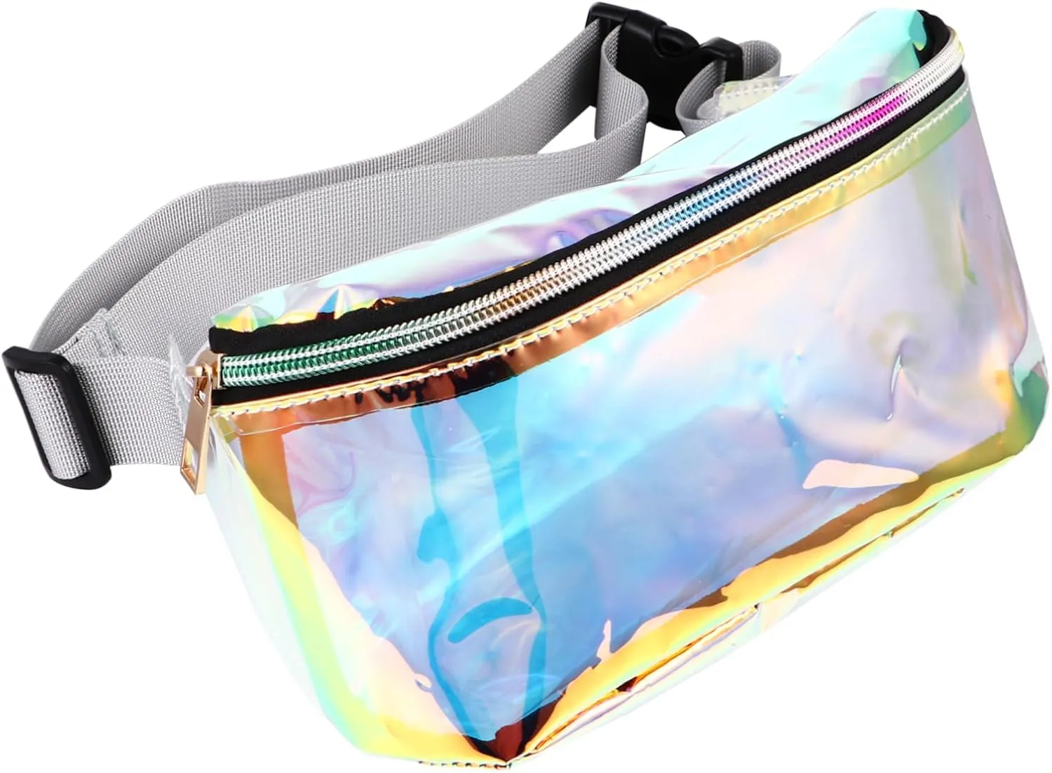 1pc Pvc Chest Bag Cross Body Waist Bag Fashion Non-slip Wear-resistant Material