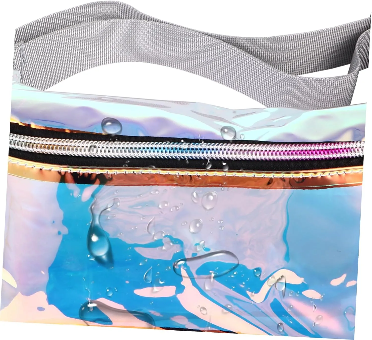 1pc Pvc Chest Bag Cross Body Waist Bag Fashion Non-slip Wear-resistant Material