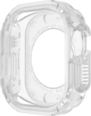 2 in 1 Case for Apple Watch Series 8/7/SE/6/5/4 Ultra 41mm 45mm 40mm 44mm 49mm TPU PC Shockproof Protector Bumper for iwatch