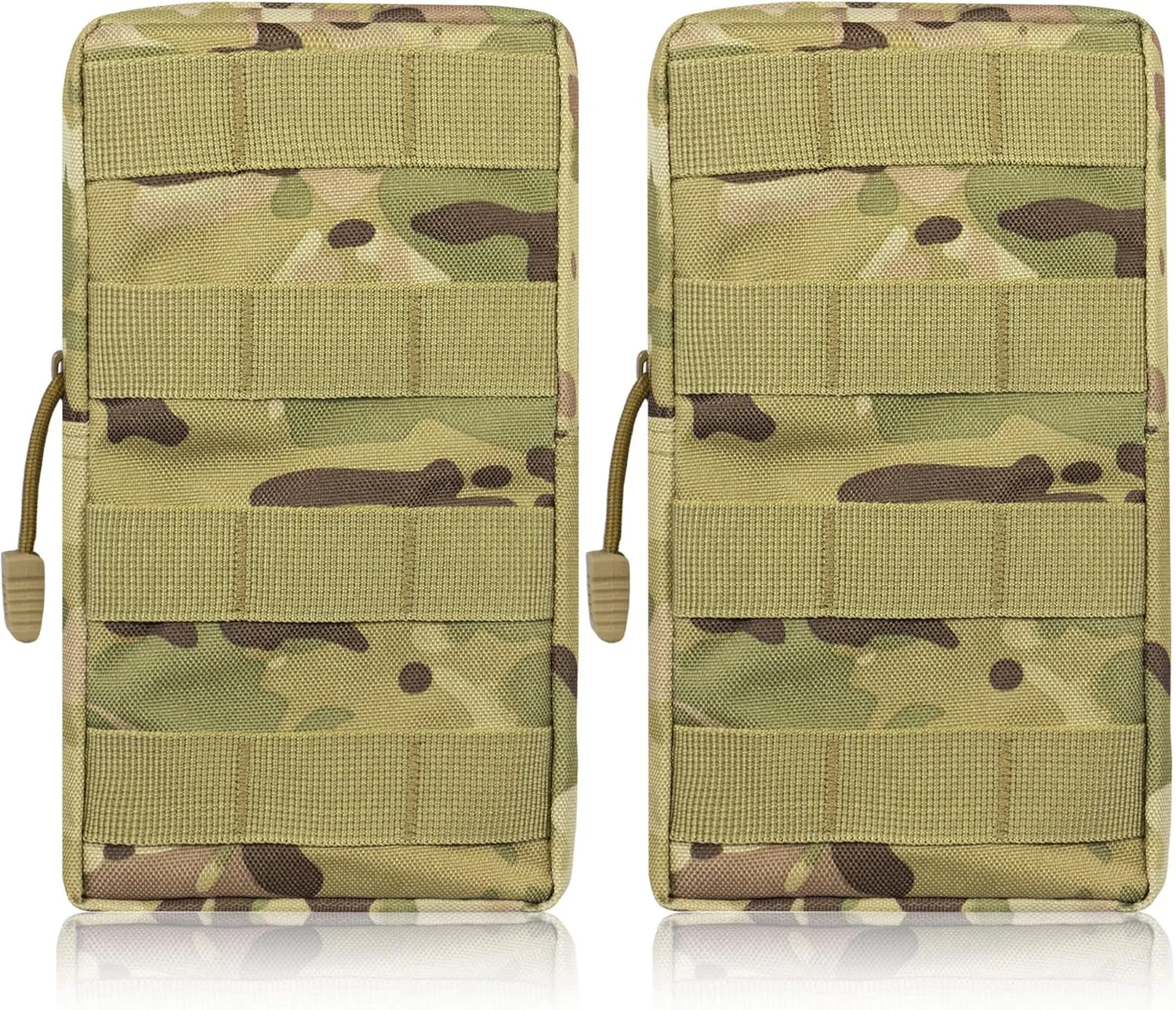 2 Pack Molle Pouches - Tactical Compact Water-Resistant EDC Pouch