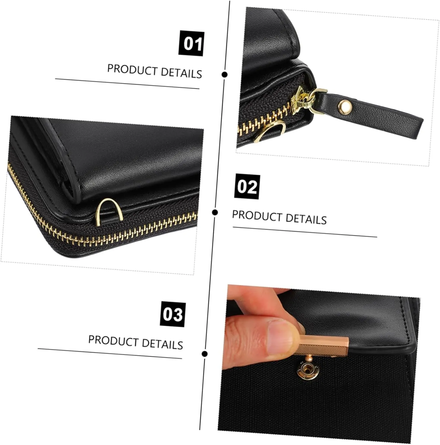 2 pcs Crossbody Pouch Shopping Shoulder Girl Leisure Cross- Simple Women Portable Single, Blackx4pcs, 17.5X10.5CMx4pcs