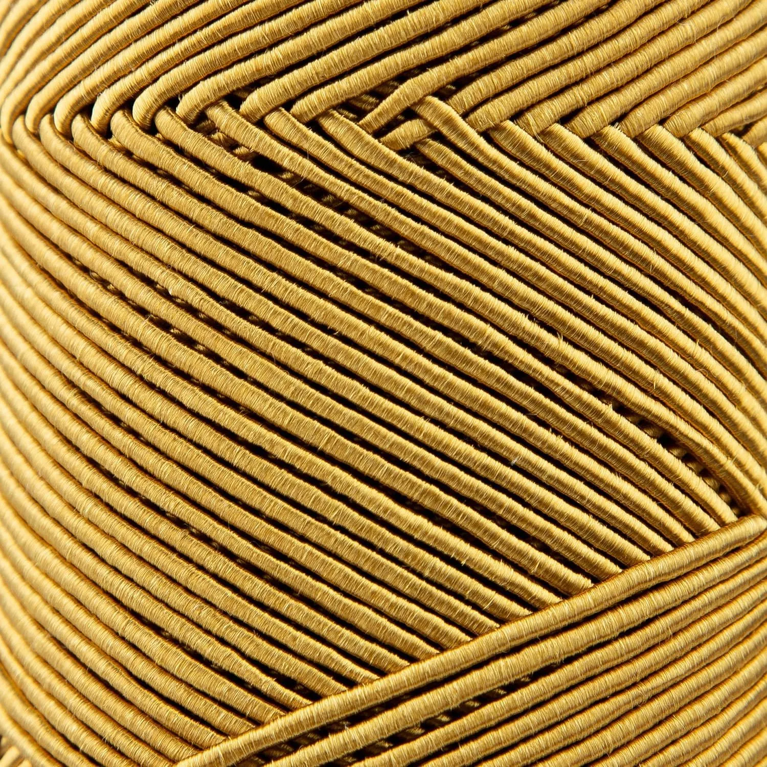 2 Skeins of Sensy Premium Chic & Easy 1.5mm 218 Yards 50% Cotton 50% Polyester Rope Crochet Bag Cord Crochet Thread (Mustard)