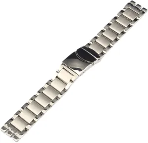 22x20mm 19x17mm side polished middle frosted stainless steel strap, metal wrist strap bracelet