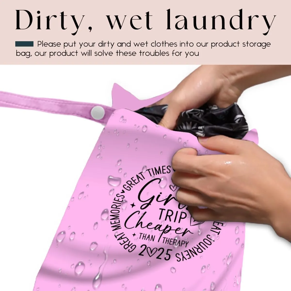 2Pcs Girls Trip Gifts Wet Dry Bag, Beach Wet Bag Favors, Aloha Bags Sunscreen Bags Swimsuit Toiletry Travel Essentials For Women, Beach Travel Gym Laundry bags for Dirty Diaper Swimsuit Gifts