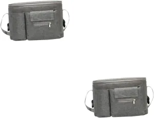 2pcs Waterproof Bag Waterproof Bag Backpack Stroller Organizer Large Travel Diaper Tote