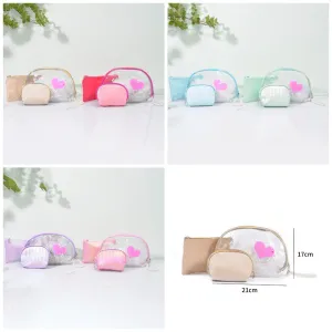 3-in-1 Pouch Set With Pearl Charm