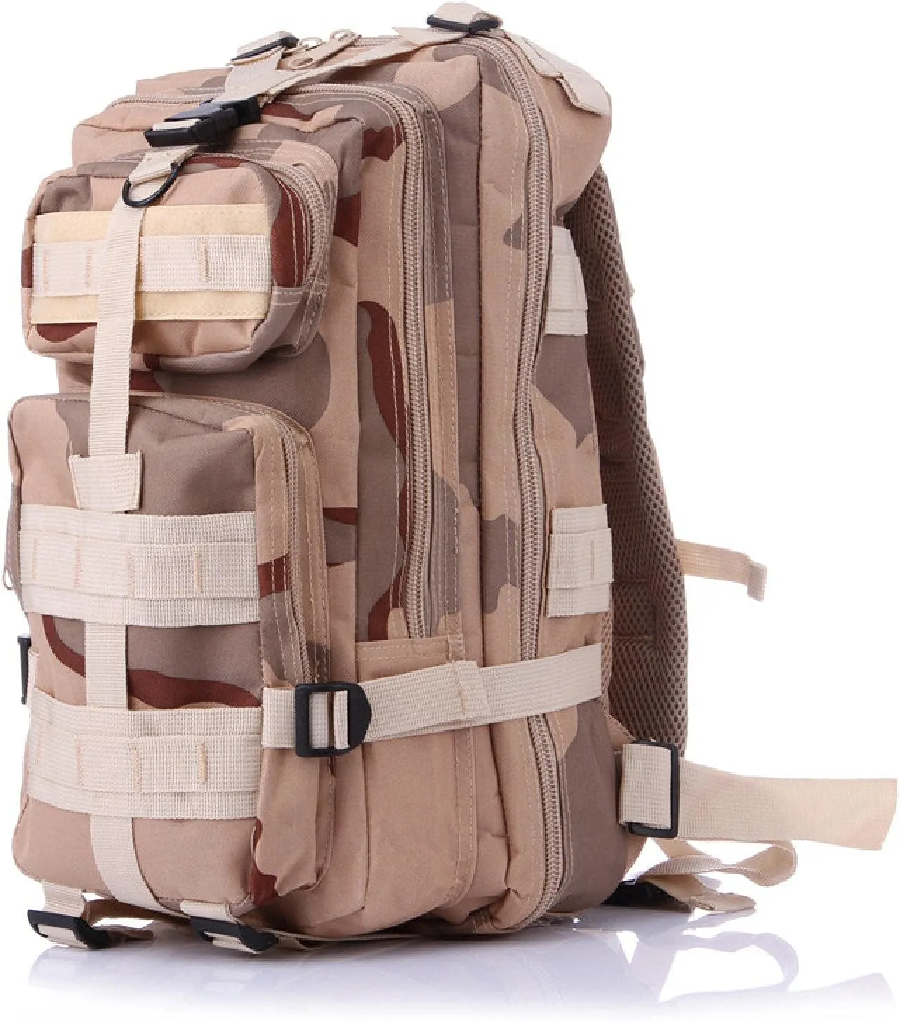 3P Tactical Backpack Outdoor Sports Camouflage Backpack Military Fan Mountaineering Trekking Bag, 36-55L