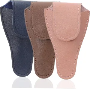 3pcs protective case for nail clippers nail trimmer pouch nail cuticle cover leather macrame supplies cuticle nipper cover plier holder for belt manicure pu crochet