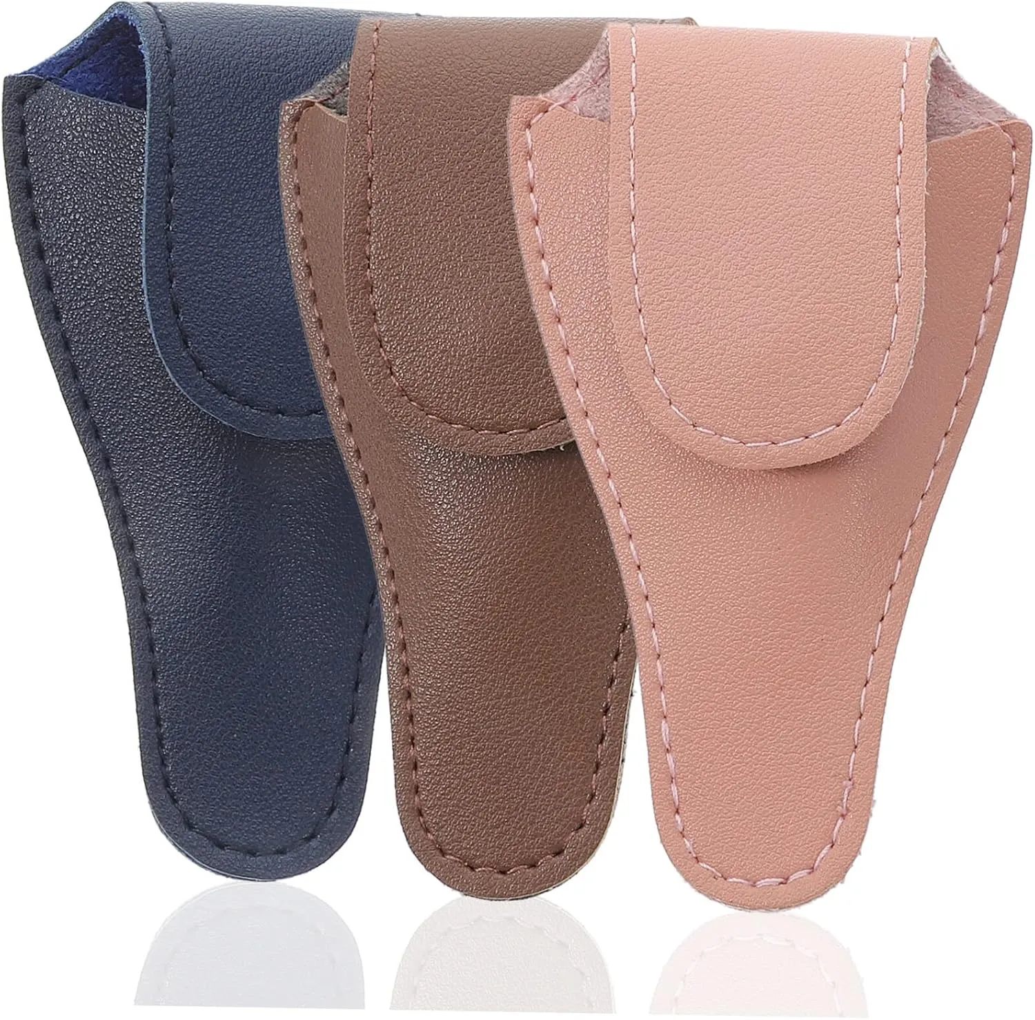 3pcs protective case for nail clippers nail trimmer pouch nail cuticle cover leather macrame supplies cuticle nipper cover plier holder for belt manicure pu crochet