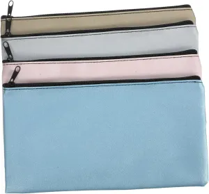 4pcs Cash Bag Money Bag Purse Wallet for Women Money Pouch with Zipper Bags for Money Pencil Pouch Money Wallet Organizer for Cash Zipper Money Bags Money Envelopes Money Holder