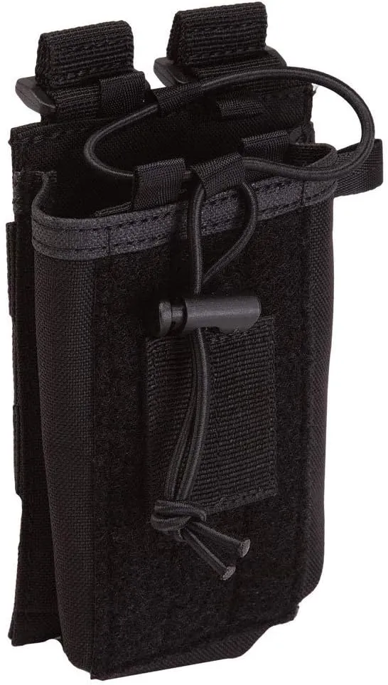 5.11 Tactical Unisex Radio Pouch, N500D Body, Lightweight, Style 58718, Black