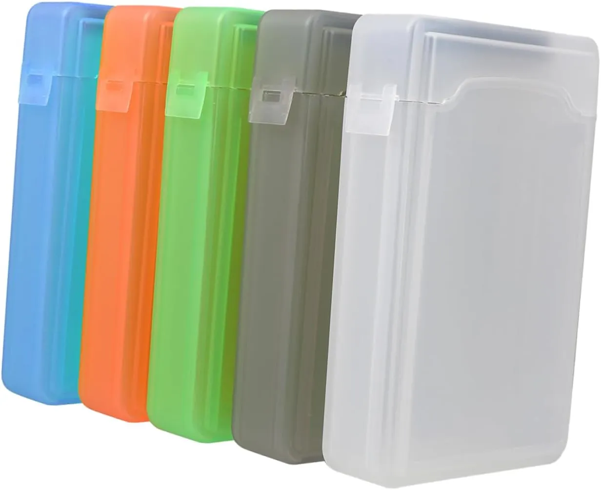 5pcs Hard Disk Protection Box Hard Disk Organizer Case Laptop Hard Disk Case Hard Disk Protector 2. 5 External Case Travel Suitcases Laptop Carrying Case HDD Pp Handbag Plastic