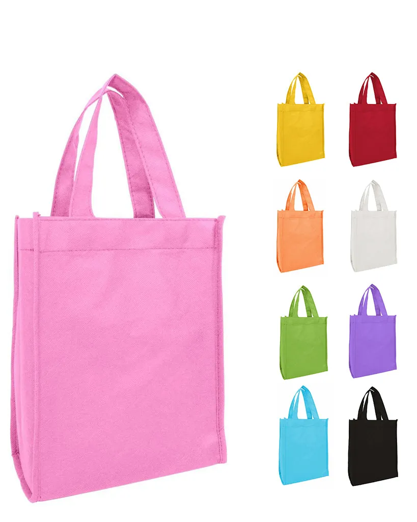 600 ct Non-Woven 8 in Gift Tote Bag / Economy Book Bag - By Case